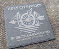 Holy City Police Motorcycle Training Seminar Slate Coaster
