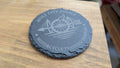 Holy City Police Motorcycle Training Seminar Slate Coaster, Round